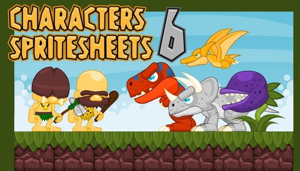 Dinosaur Age - Game Sprites