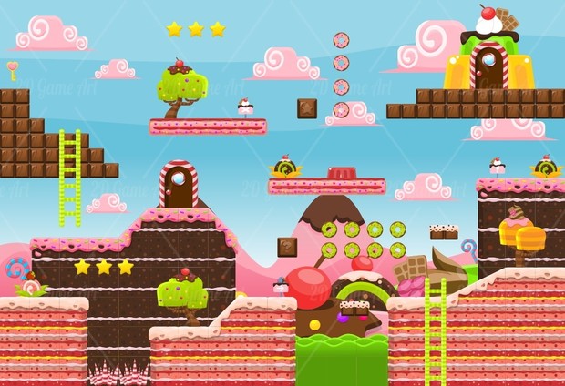 The Candyland - Game Tileset