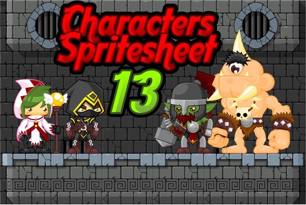 Assassin vs Cyclops - Game Sprites