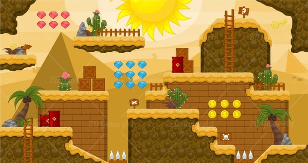 Egyptian Desert - Game Tileset