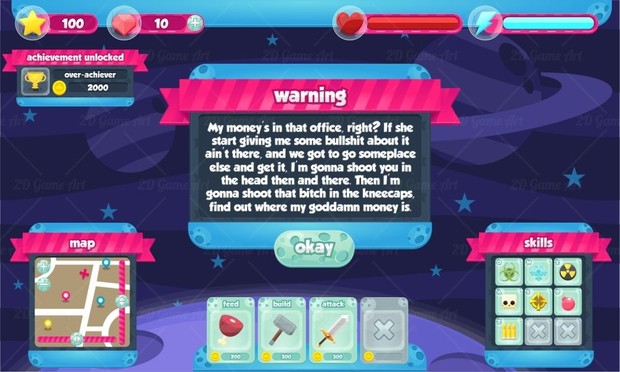 Joyful Space - Game GUI