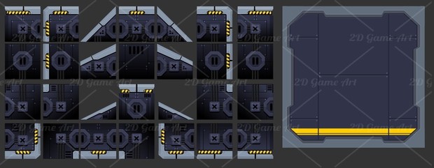 Outerspace Headquarter - Game Tileset