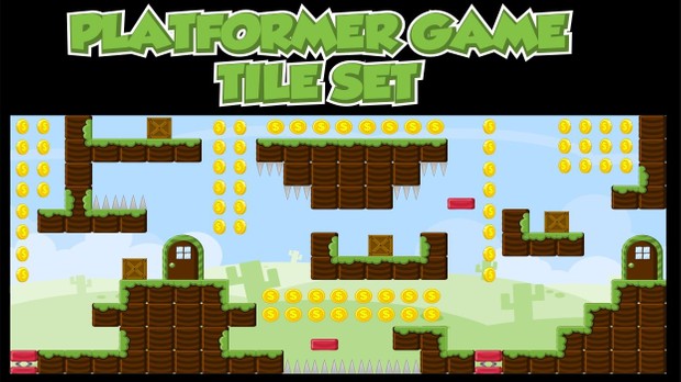 Blocky Land - Game Tileset