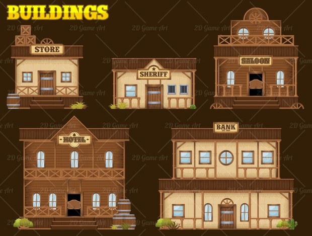Wild West - Platformer Tileset