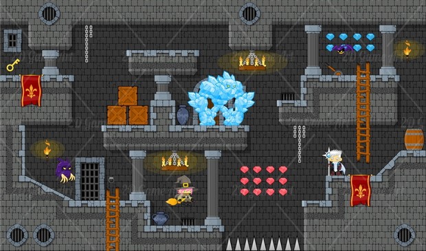 Witch & Ice Mage - Game Sprites