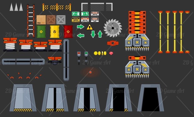 Outerspace Headquarter - Game Tileset
