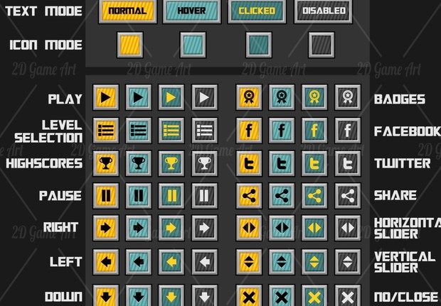 Futuristic Game GUI