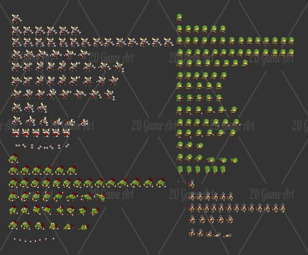 Archer & Viking - Game Sprites