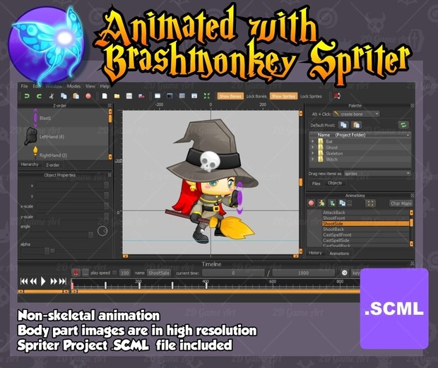 The Witch - Game Sprites