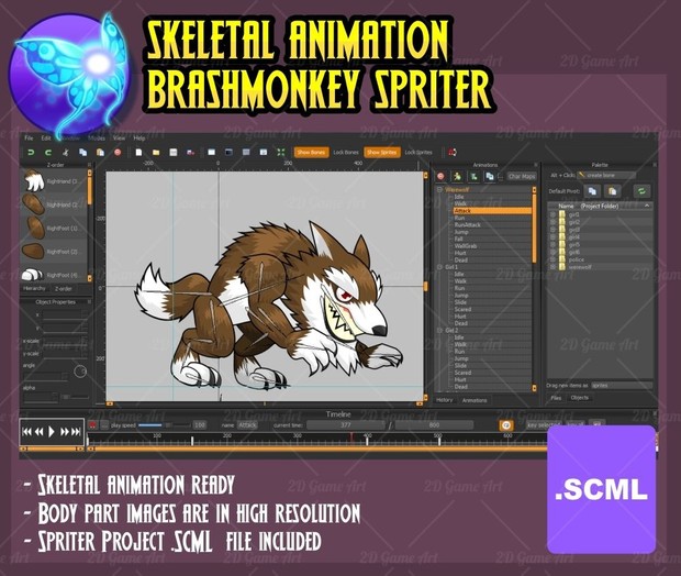 Werewolf Terror - Game Sprites