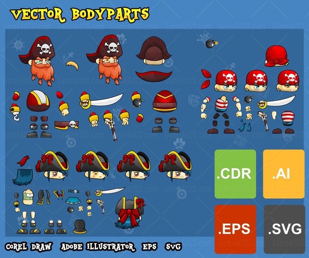 The Pirates - Game Sprite