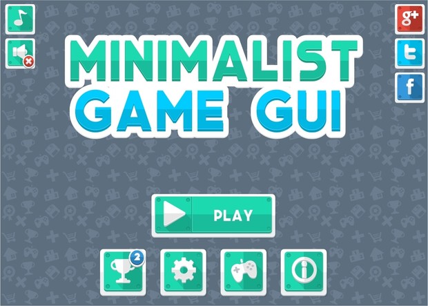 Minimalist Game GUI