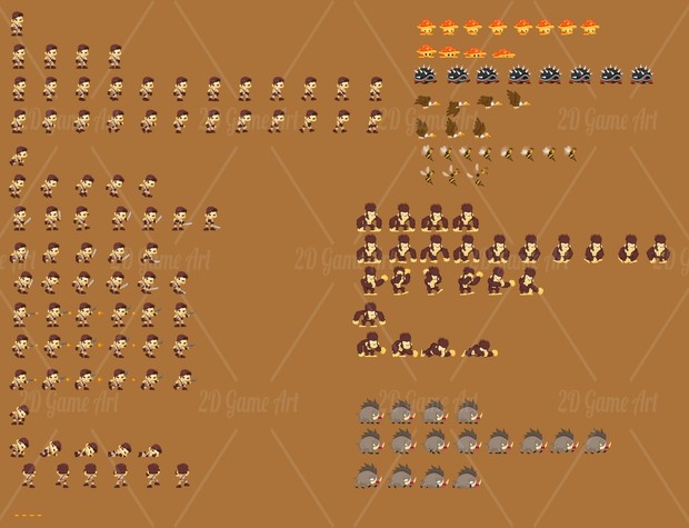 Jungle Adventurer - Game Sprites