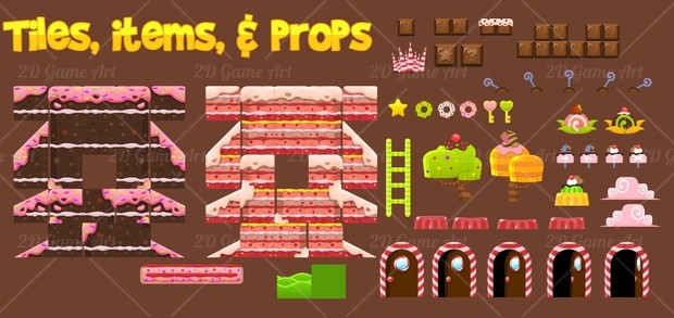 The Candyland - Game Tileset