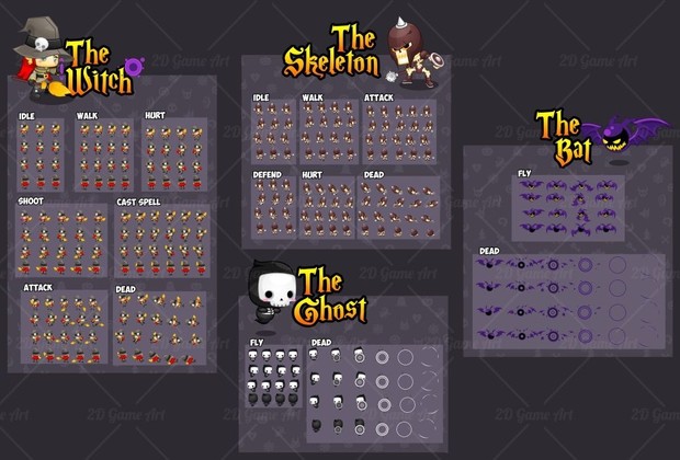 The Witch - Game Sprites