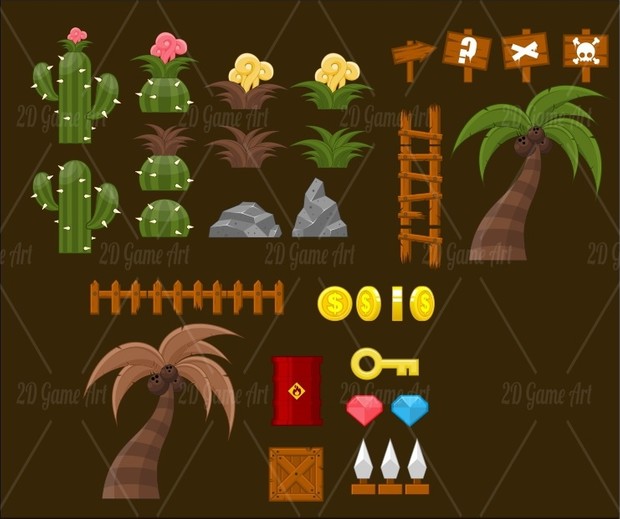 Egyptian Desert - Game Tileset