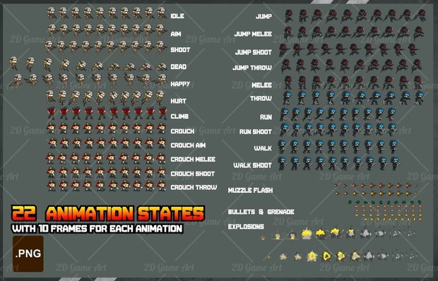 Spec Ops - Game Sprites