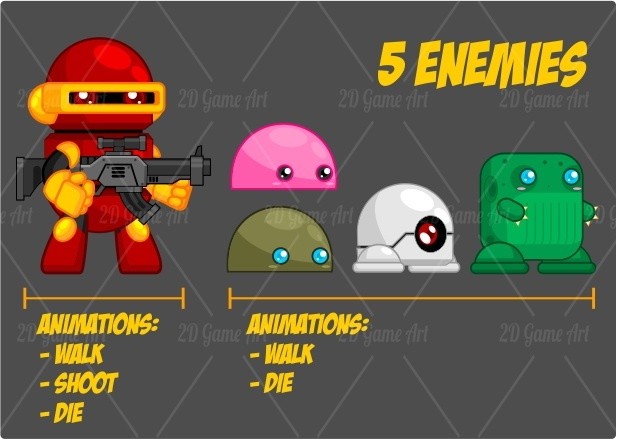 GoodGuy & Robo - Game Sprites