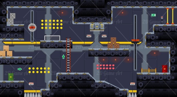 Outerspace Headquarter - Game Tileset