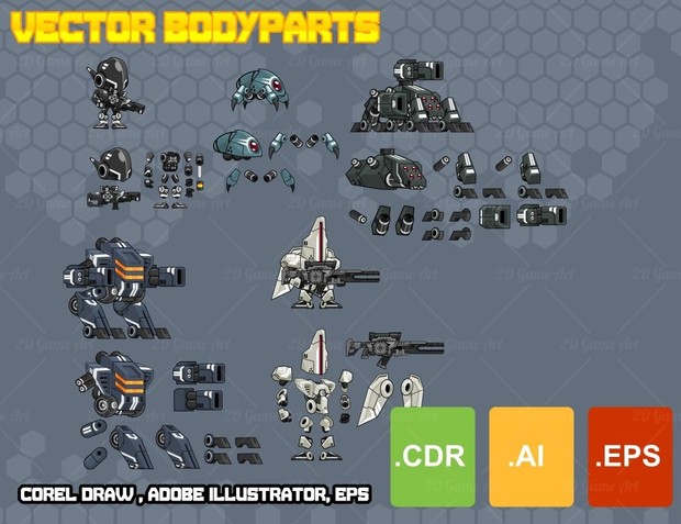 The Mechs - Game Sprites