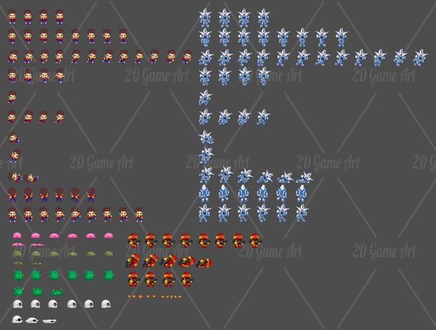 GoodGuy & Robo - Game Sprites