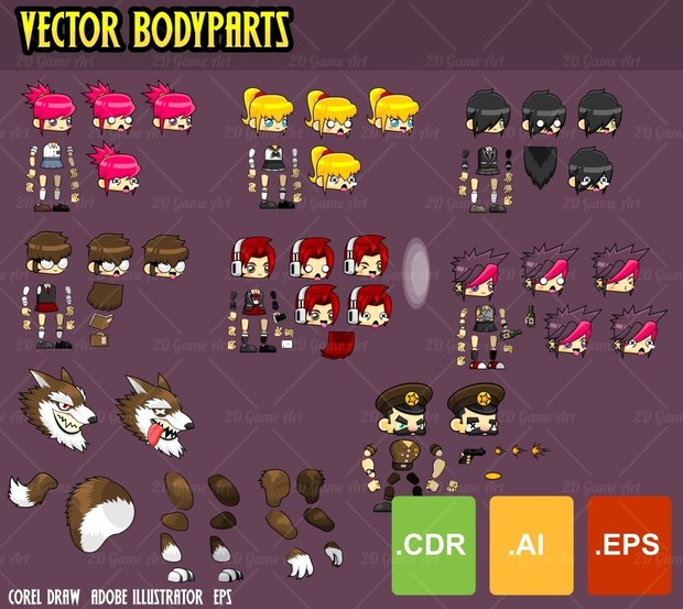 Werewolf Terror - Game Sprites