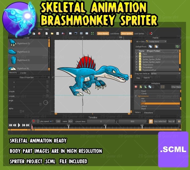 Dino World - Game Sprites