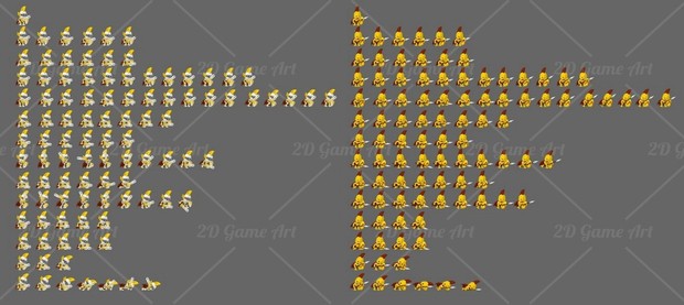 Knight vs Orc - Game Sprites