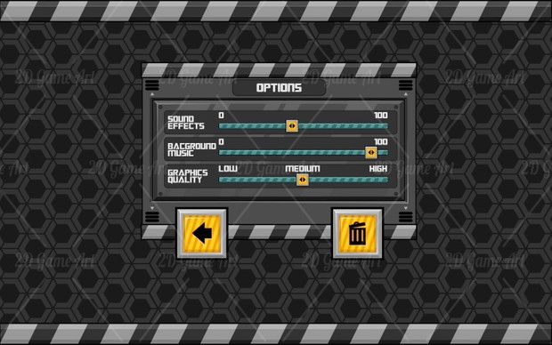 Futuristic Game GUI