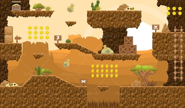Wild West - Platformer Tileset