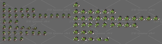 Knight vs Orc - Game Sprites