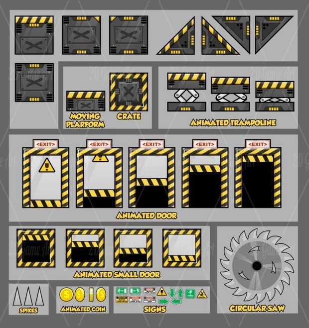 Robot Factory - Game Tileset
