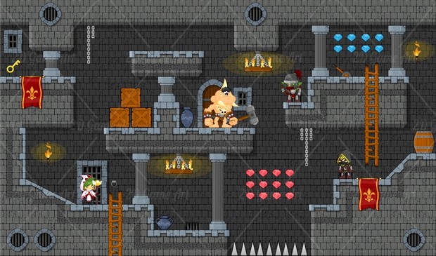 Assassin vs Cyclops - Game Sprites