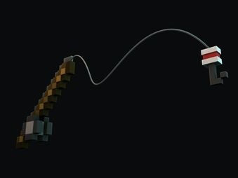 Minecraft Fishing Rod Rig (C4D)