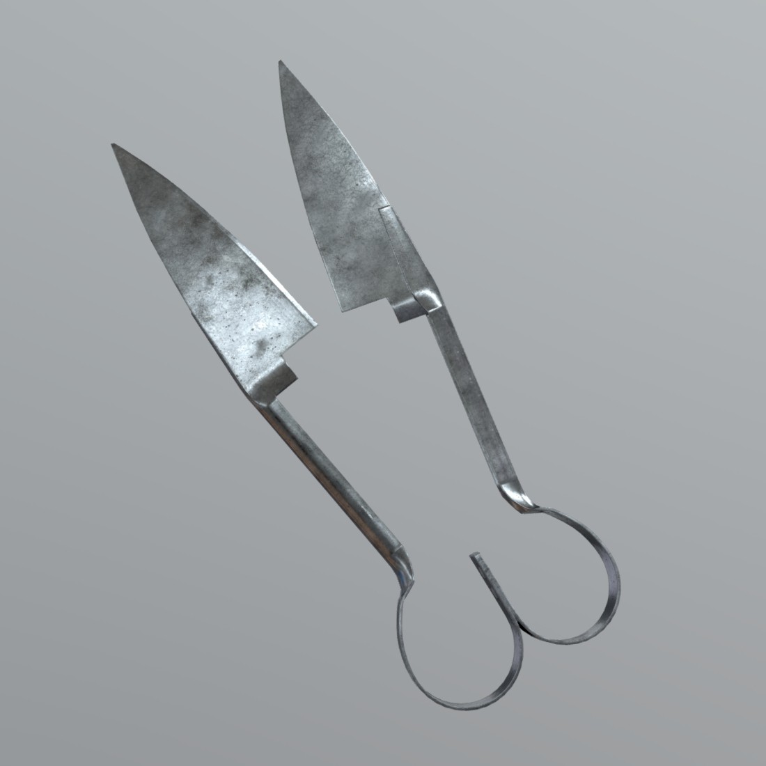 Sheep Scissors Low Poly Pbr 3d Model Plaggy