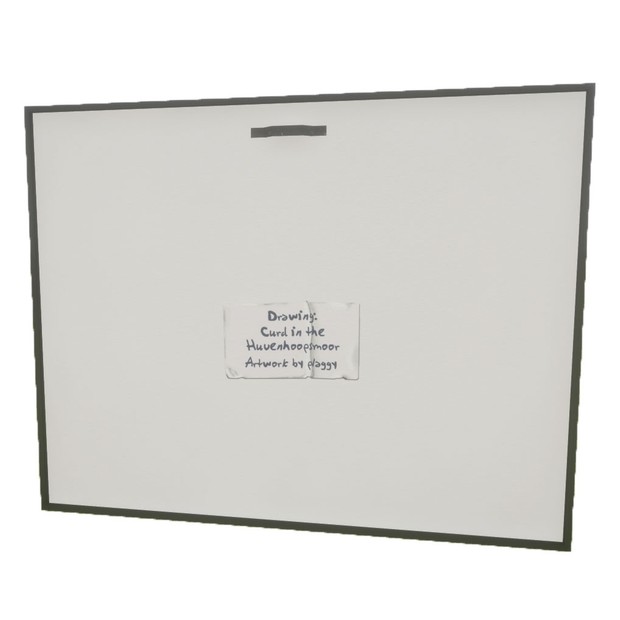 Picture Frame - Curd in the Huvenhoopsmoor - PBR 3D Model