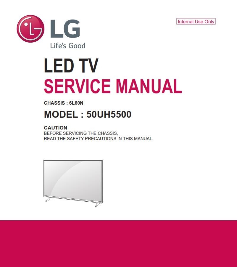 LG 50UH5500 4K Smart LED TV Service Manual + Schematic - serviceandrepair