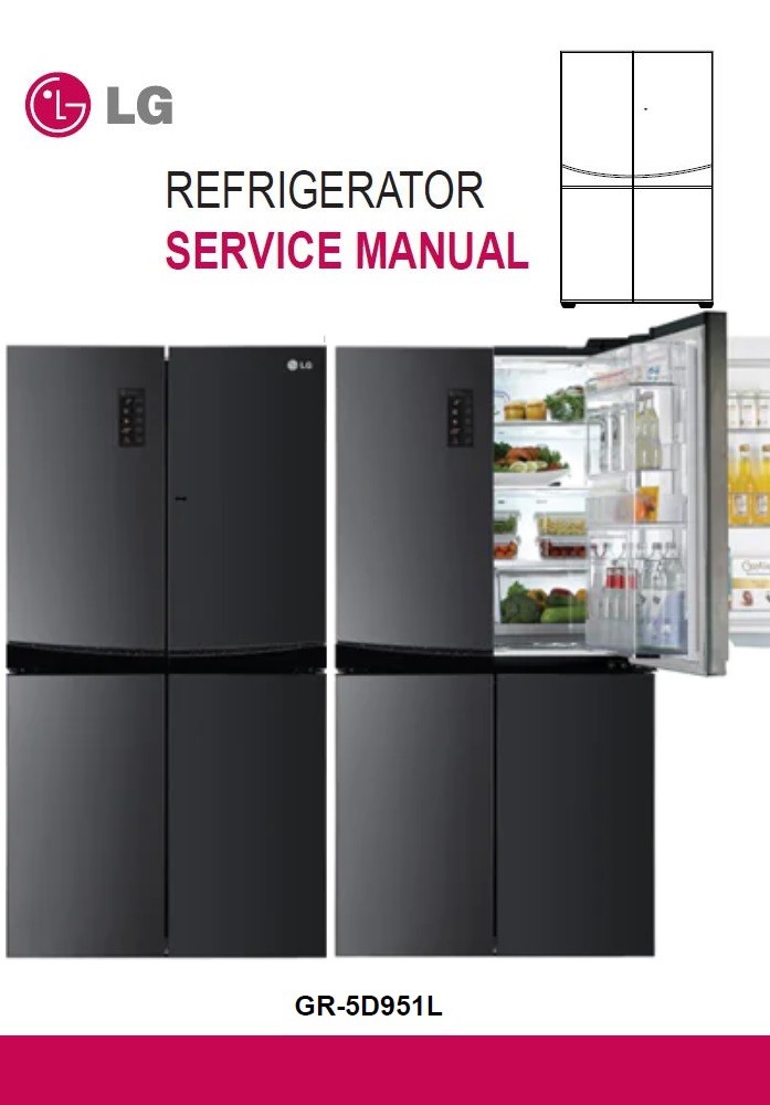 LG GR 5D951L French Door Refrigerator Service Manual serviceandrepair