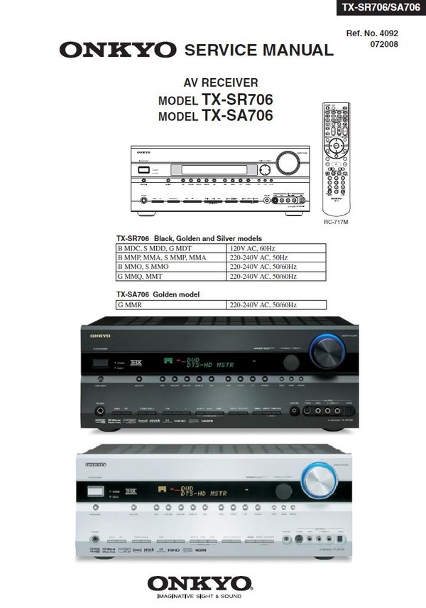 Denon AVR X4400H receiver original service manual and - serviceandrepair