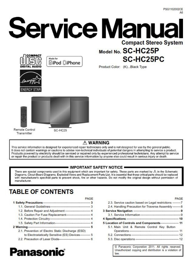 Panasonic Lumix DC G9 Camera Service Manual and Troubl - serviceandrepair