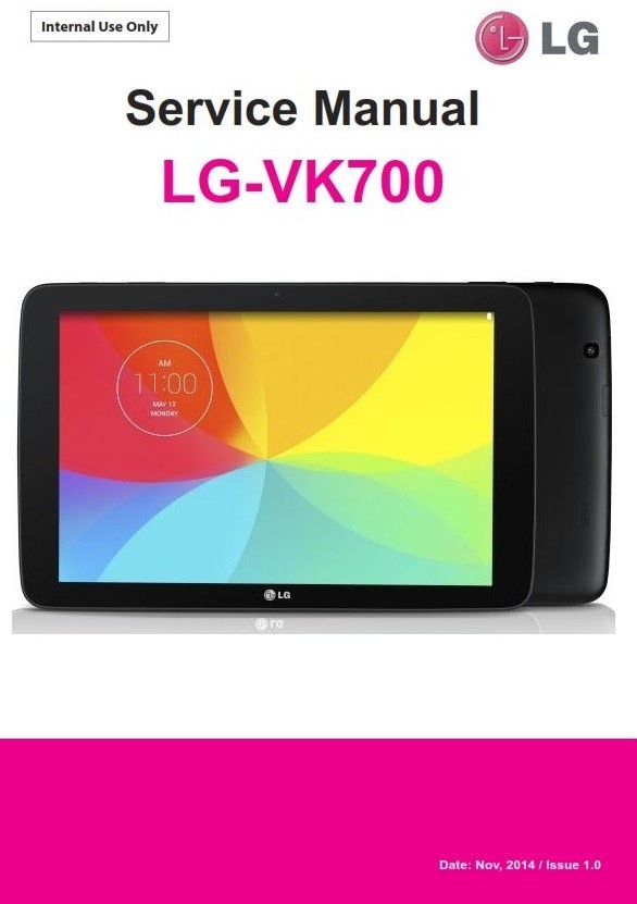 LG G Pad VK700 Tablet Service Manual and Repair Instru - serviceandrepair