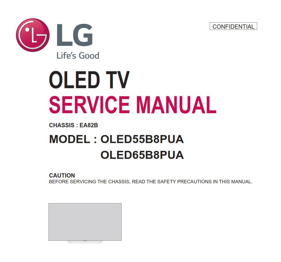 LG OLED65B8PUA OLED55B8PUA OLED TV Service Manual serviceandrepair