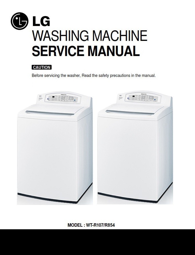 LG WTR854 R107 Washing Machine Service Manual serviceandrepair