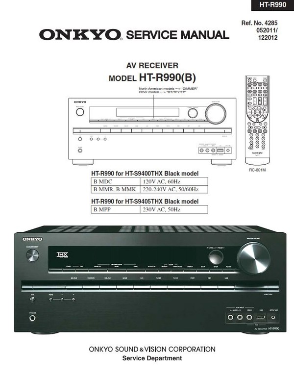 Denon AVR X4400H receiver original service manual and - serviceandrepair
