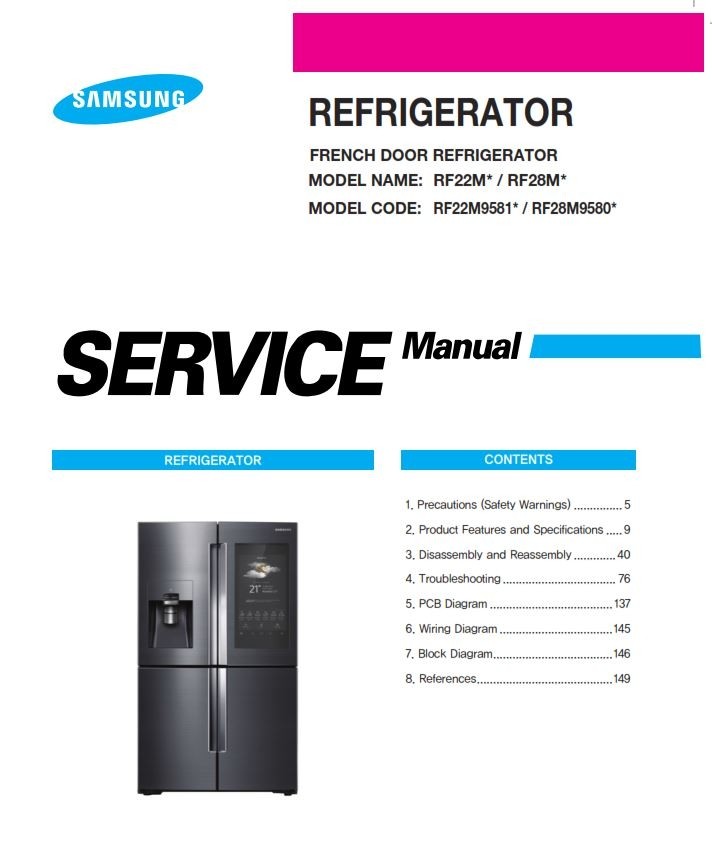 Samsung Rf267abwp Refrigerator Wiring Diagram