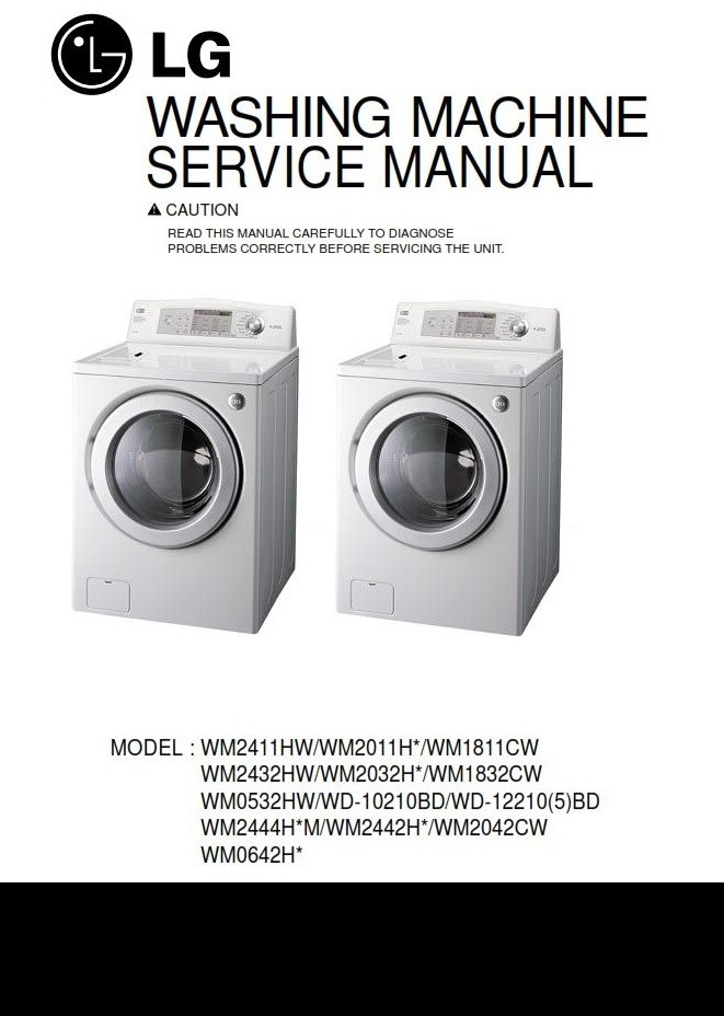 LG WD 12210BD 12215BD Washing Machine Service Manual - serviceandrepair