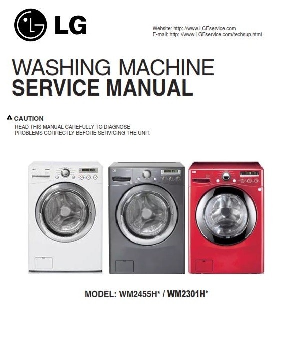 LG WM2301HR Washer Service Manual and Repair Guide - serviceandrepair