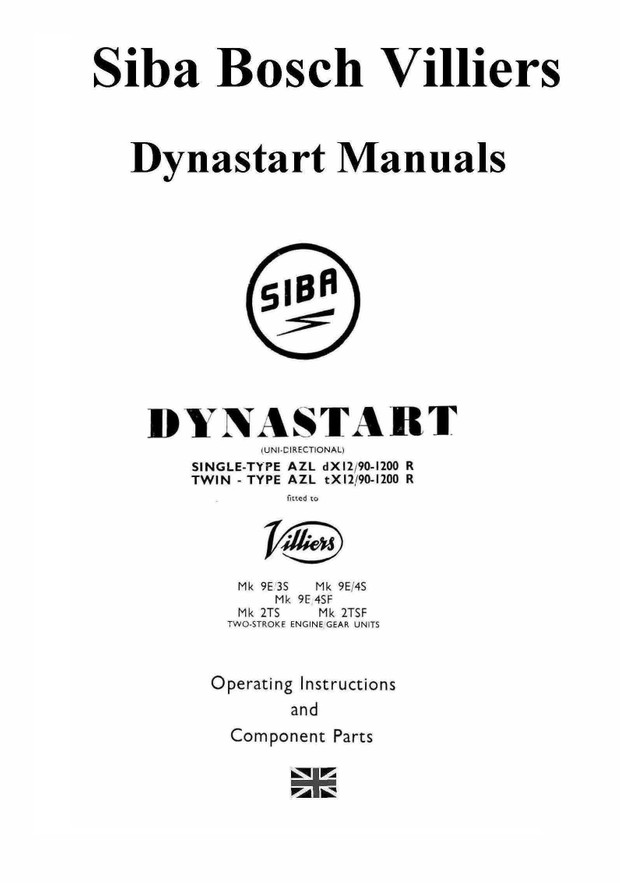 Villiers Siba Dynastart Manuals for Mechanics
