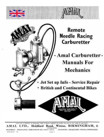 Amal Carburetters for Mechanics