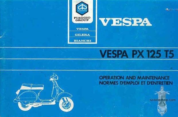 Vespa Scooter Manuals for Mechanics